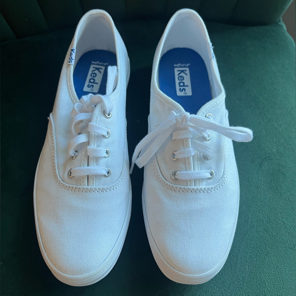 Women’s White Keds 6.5 Worn once